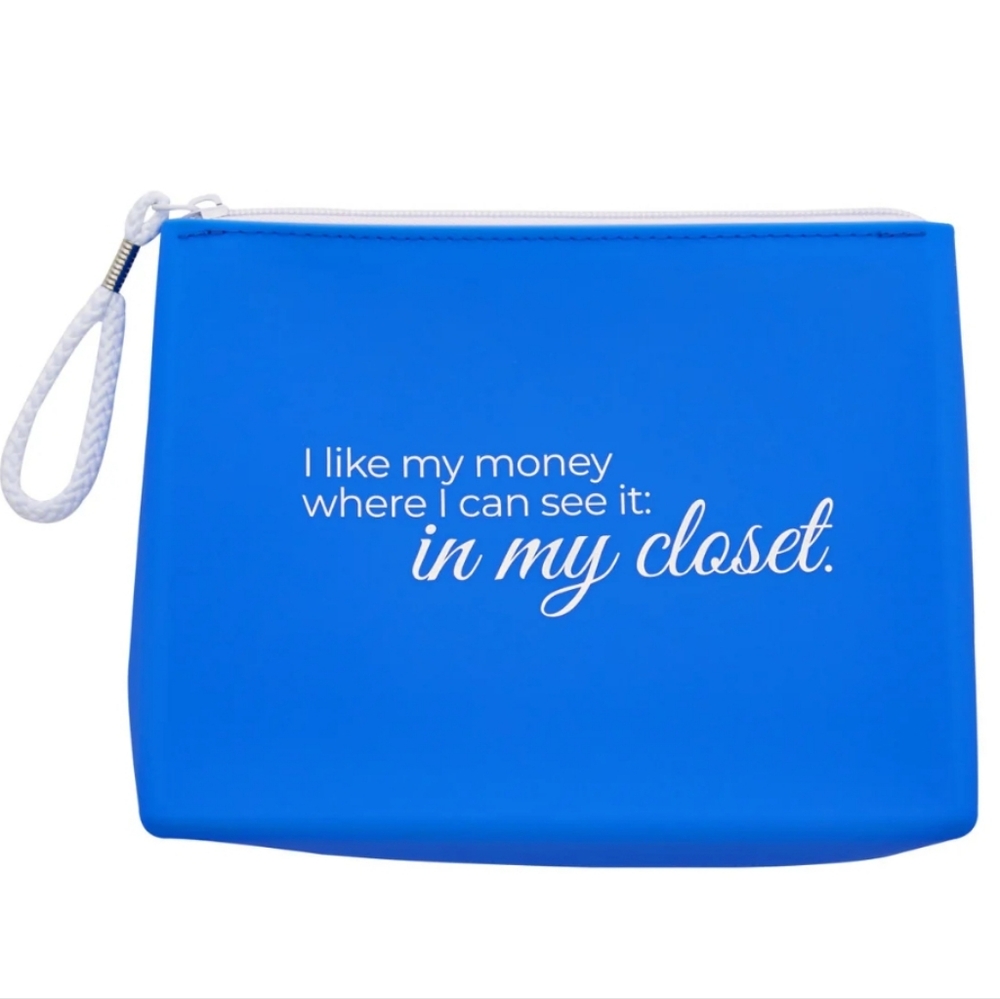 I Like My Money Where I Can See It: In My Closet Silcone Cosmetic Bag NEW Gift